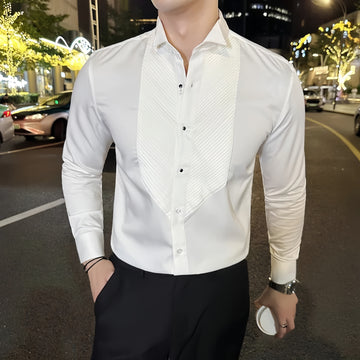 Ephora Royale Pleat Tuxedo Shirt